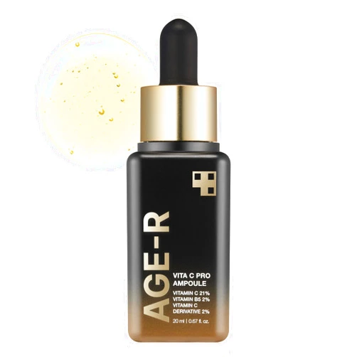 Medicube Age-R Vita C Pro Ampoule -Vitamin C Serum for Pigmentation, Uneven Skin Tone, and Hydration - Boost Absorption and Radiance by up to 780% with Age-R Booster Pro