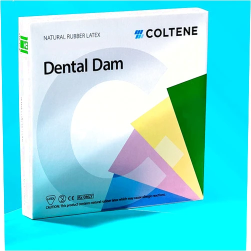 Coltène CO-H00533 Hygenic Dental Dam, Latex, Thin, Light, 6