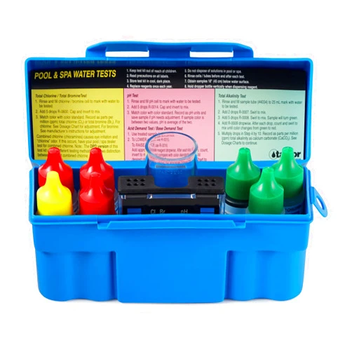 Taylor K-1003 Safety Plus Swimming Pool Chlorine Bromine pH Alkalinity Test Kit