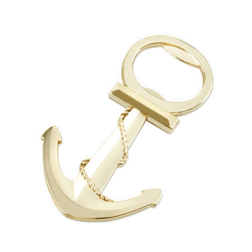 Kate Aspen Anchor | Perfect Party Favor for Nautical Themed Events Bottle Opener, One Size, Gold