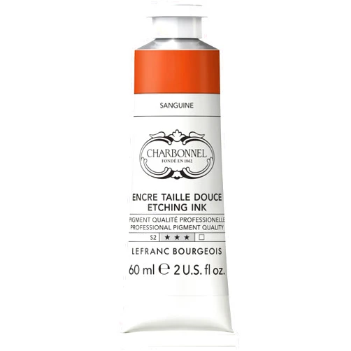 Lefranc Bourgeois Charbonnel Professional Etching Traditional Ink, 60ml (2-oz) Sanguine