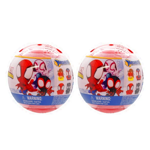 Mash'ems 2 Spidey and his Amazing Friends - Series 1 - Styles May Vary Set of 2 Blind Balls Mashems Mash EMS