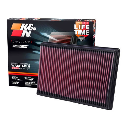 K&N Engine Air Filter: Increase Power & Towing, Washable, Premium, Replacement Air Filter: Compatible with 2002-2019 Dodge Ram Truck V6/V8/V10 (1500, 2500, 3500, 4500, 5500), 33-2247