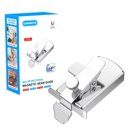 GIMOBOTE Magnetic Seam Guide for Sewing Machine,Sewing Machine Parts & Accessories, Magnetic Seam Guide with Clip, Multifunctional Hemmer Guide & Hem Guide for Universal Sewing Machine