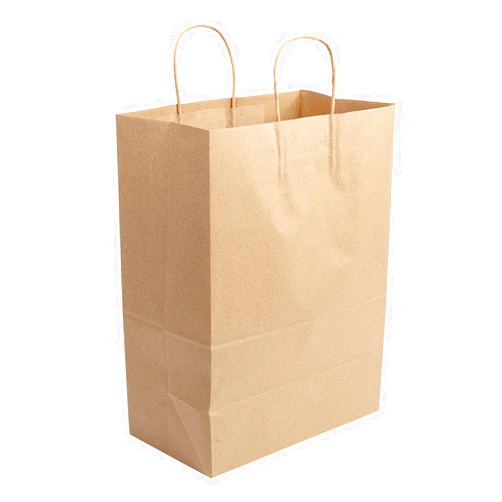 AmerCareRoyal Case of 250 Recyclable Kraft Paper Bags with Twisted Handles - Eco-Friendly Brown Grocery Bags - Durable & Recyclable Packaging, Shopping Bags, Brown Bags with Handles - 13