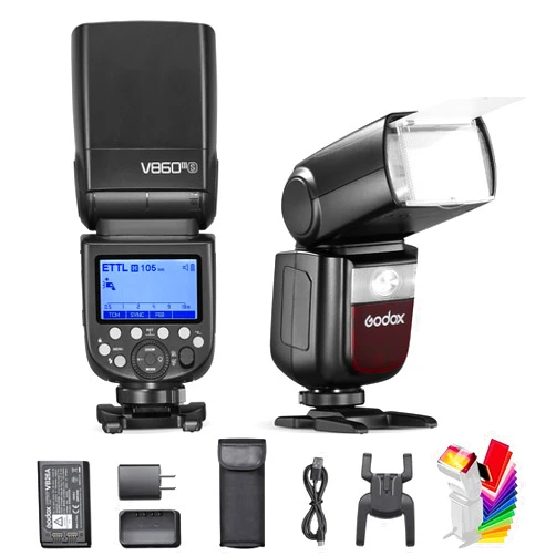 Godox V860III-S TTL High-Speed Sync 1/8000s Camera Flash Speedlite, 2.4G GN60 7.2V/2600mAh Li-ion Battery Speedlight, 10 Level LED Modeling Light Compatible for Sony Cameras (Upgraded V860II-S)