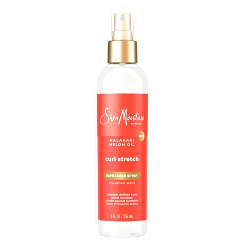 SheaMoisture Curl Stretch Refresher Spray Kalahari Melon Oil and Marula Oil Between Wash Style Stretcher Boosts Hydration, Fights Humidity and Frizz with Hyaluronic Serum 8 Fl Oz