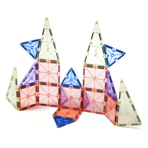 MAGNA-TILES Color Shop Pastel 20-Piece Magnetic Construction Set, The Original Magnetic Building Brand