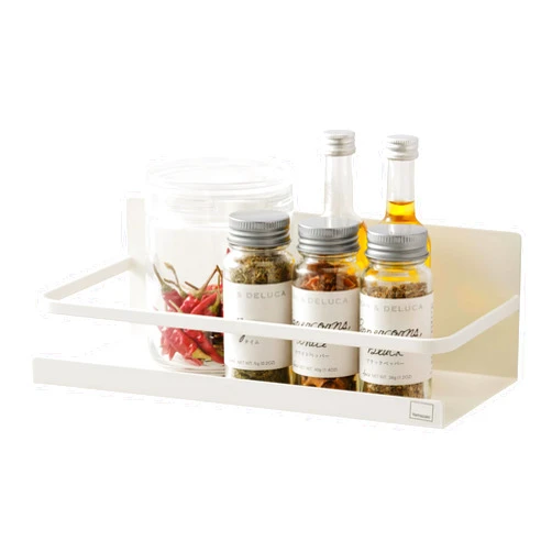 YAMAZAKI Home Plate Magnetic Spice Storage Rack Organizer For Fridge - Steel