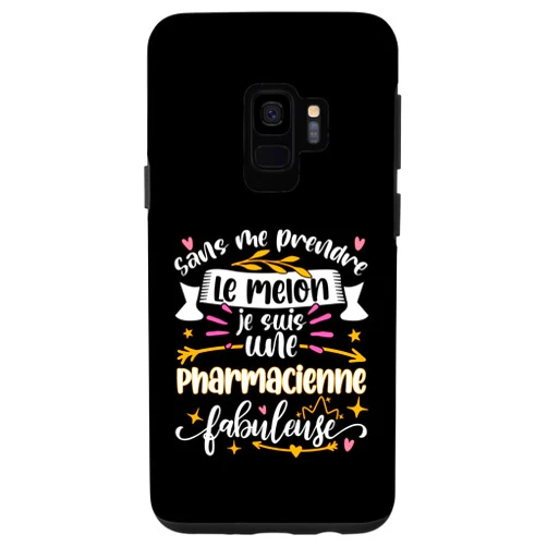 Idee Cadeau Pour Pharmacienne Préparatrice Drôle Galaxy S9 Une Pharmacienne Fabuleuse Femme Etudiant en Pharmacie Etude Case