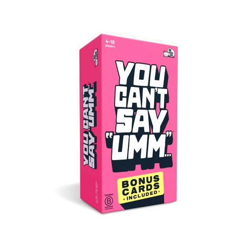 Big Potato You Can't Say UMM: A Party Game for Family and Adults, Fast-Paced Family Word Game, Must Have for Game Night, Bonus Content Included