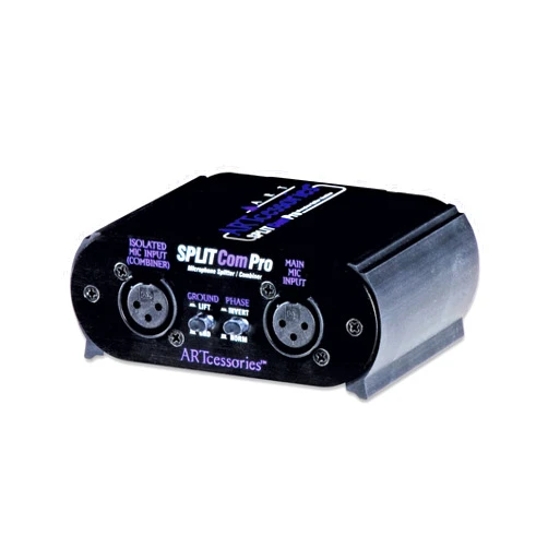 ART Splitcom Pro 2 Way Microphone Splitter and Combiner, Monitor