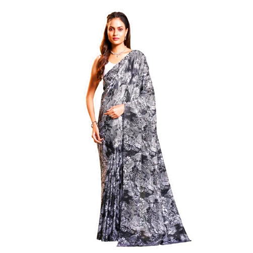 Garden Vareli Art Silk Floral Print Saree