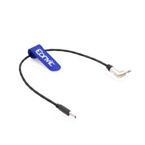 Eonvic Timecode Cable Right Angle 3.5mm TRS for Deity Tentacle Sync to Multi Micro USB for Sony FX3 FX30 FX3 FX30 Alpha 1 A1 A7S3 (50cm)