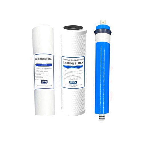 IPW Industries Inc. Compatible to Hydro Logic Stealth RO150 Complete Replacement Filter Kit Includes - Membrane, Carbon & Sediment Filter