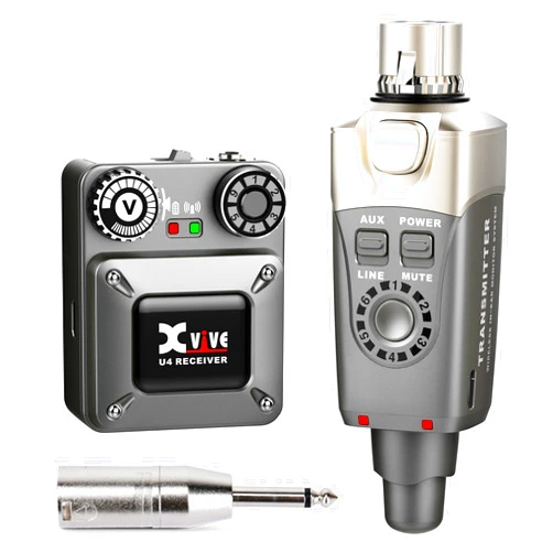 Xvive U4 Wireless in-Ear Monitor System Transmitter and Beltpack Receiver Personal IEM for Studio, Band Rehearsal,Live Performance
