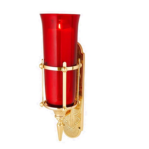Trinity Church Supply Siena Series Wall Mount Sanctuary Lamp Church Candles for Devotional Candlelight Vigil Service, 12 Inch Height