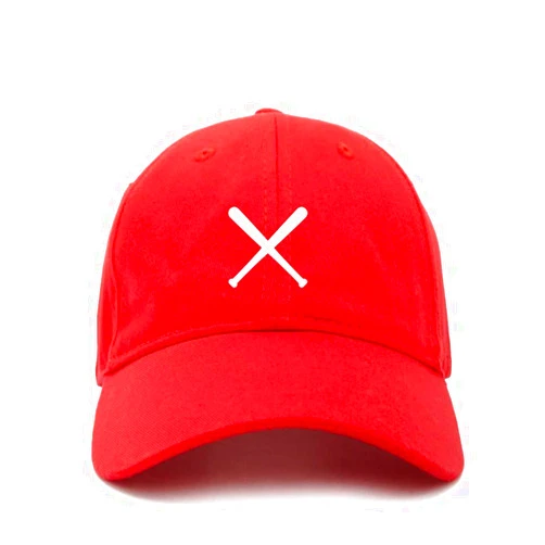 Tech Design Baseball Bat Baseball Cap Embroidered Cotton Adjustable Dad Hat