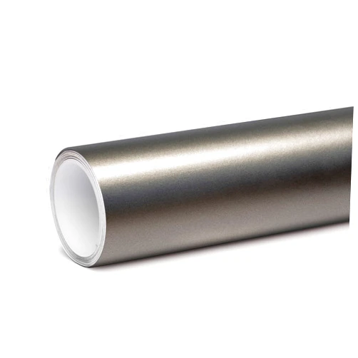 Tinybot Ultra-Matte Metallic Light Gray Car Wrap with Air Release Technology - 1 X 5 FT