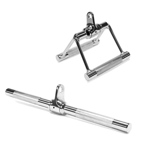 Yes4All Tricep Press Down Cable Machine Attachment Set, LAT Pulldown Attachment, Cable Machine Accessories for Home Gym