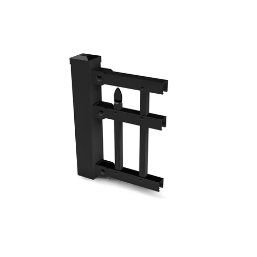 WamBam Fence No Dig Aluminum Fence Sample Kit, 4ft Tall Slim Jim / 4.5ft Tall Handy Andy Style