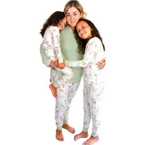 HonestBaby Family Matching Holiday Pajamas Organic Cotton for Men, Women, Kids, Toddlers, Baby Boys, Girls, Unisex Pets