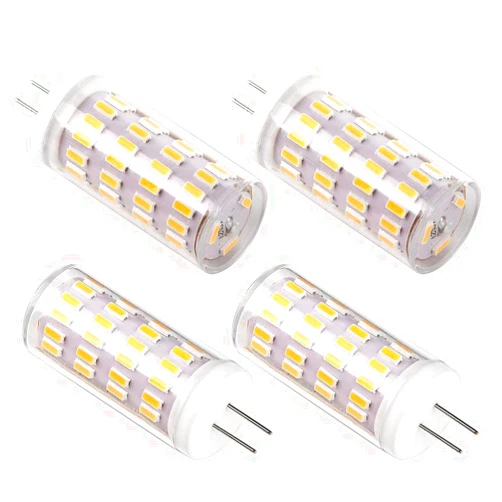 Bsxywa G4 Led Bulb 12V 5W, G4 T3 JC Bi-Pin Base Light Bulb Lamps, 40W Halogen Bulb Equivalent, AC/DC 12V Volt Low Voltage Warm White 3000K, Not-Dimmable, for Home, Landscape. (Pack of 4)