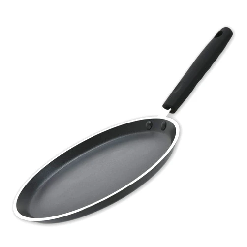 Swiflon Nonstick Aluminum Crepe Pan 10 inch,Warp-proof Pancake Griddle Omelet Skillet Induction Compatible PFOA Free, Black