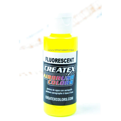 Airbrush Colors Lafoxla 5405 Fluorescent Yellow 2oz. Paint. by SprayGunner.