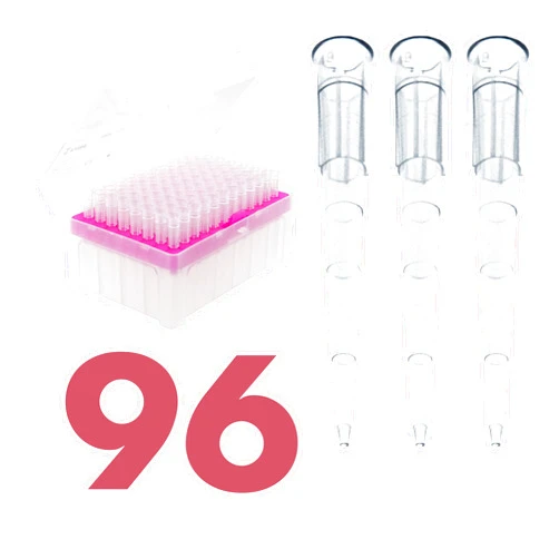 Kashi Scientific 200 uL Universal Racked Laboratory Pipette Tips, Sterile Dnase/Rnase Free, Pyrogen Safe [200ul, Non-Filtered, 96 Tips]