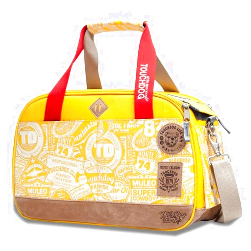 Touchdog Airline Approved Around-The-Globe Passport Designer Pet Carrier, One Size, Yellow