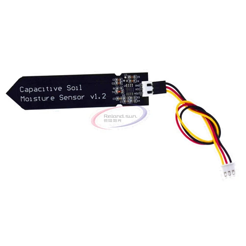 Reland Sun 5PCS/LOT Capacitive Analog Soil Moisture Sensor, 3.3~5.5V Corrosion Resistant with Gravity 3-Pin Interface for Arduino Raspberry