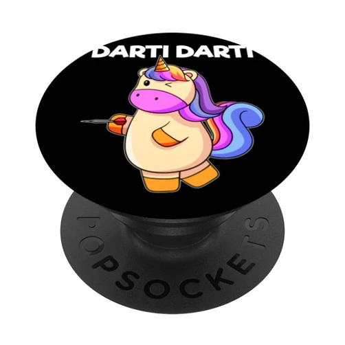 Lustige Fdarts Spieler Einhorn Sprüche Geschenke Darti Darti Unicorn Dart Player Dart Playing Unicorn Dart PopSockets Standard PopGrip