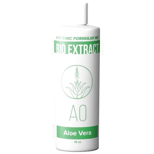 Systemic Formulas AO – Aloe Vera 16 Fl Oz BioExtract #200. 3-4x Concentration of Aloe Vera Extract from Inner Gel Rich. for Internal & External use.