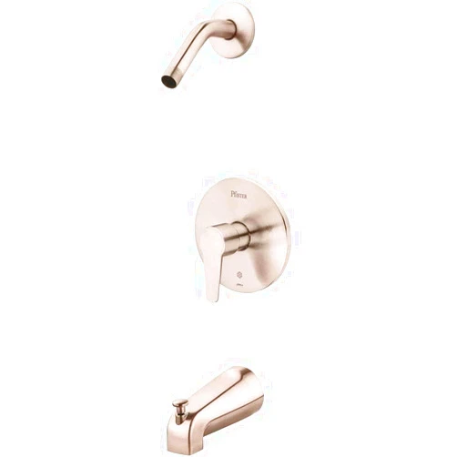 Pfister Pfirst Modern Tub and Shower Trim Without Shower Head (Designed to be used with a Pfister 0X8 Series Tub Valve - Sold Separately), Single Handle, Brushed Nickel Finish, R89070K