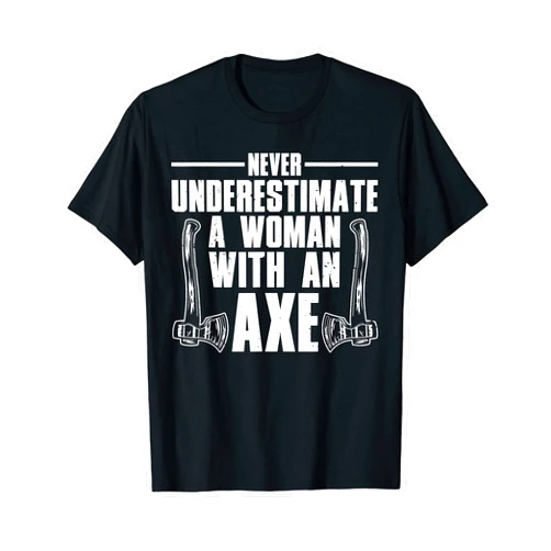 Axe Throwing Gift Axe Thrower Accessories & Stuff Cool Axe Throwing For Women Girls Ax Thrower Tree Lumberjack T-Shirt