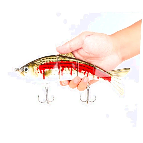 SENYUBBY 5.9-10in Multi Jointed Swimbait Fishing Lures Bait,2 4 8 9 Segment Big Giant Sinking Fishing Bass Lures,Crankbaits Swimbaits with Treble Hook