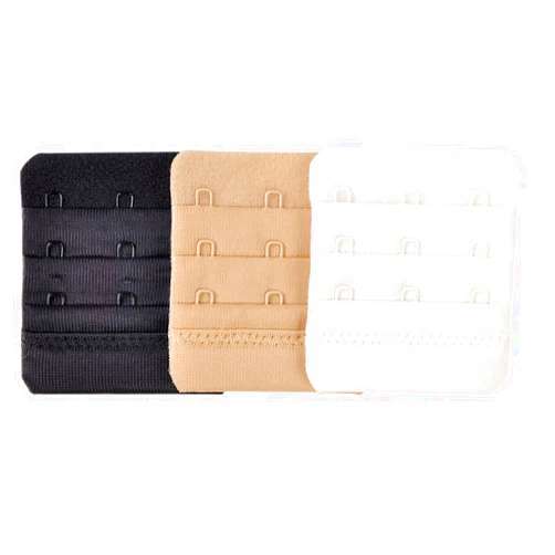 Xinyuelin 3 Hook Bra Extenders:easily attaches to bras to increase band size during weight gain,pregnancy & maternity,3 pack(white,beige and black) × 2