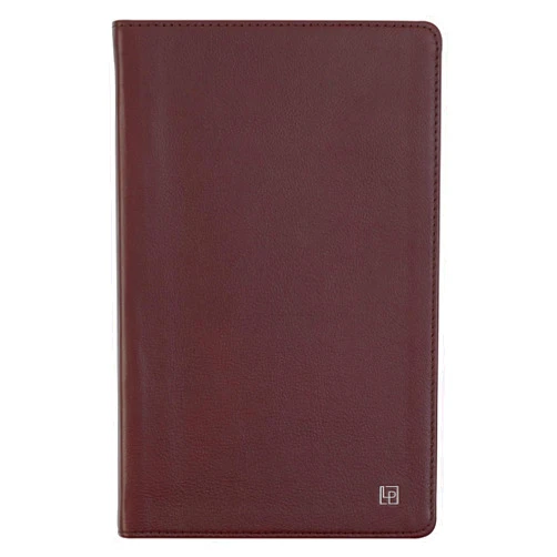 Leatherpress Classic Leather Notebook Journal, Softcover, Cacao Brown, Large (5.4