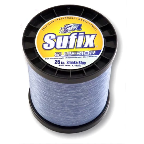 Sufix Superior 40 lb (Smoke Blue, Size- 370 YD Spool)