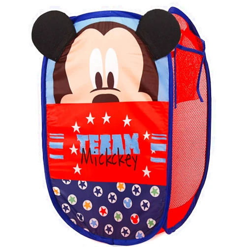 TheAvengers Mickey Pop Up Hamper with Durable Carry Handles, 21inch H x 13.5inch W X 13.5inch L