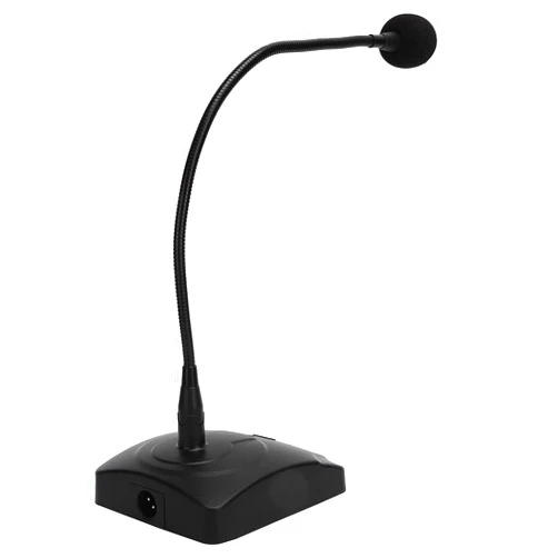 Dilwe Desktop Microphone with Mute , Gooseneck Conference Microphone with 5m XLR Cable, Noise Canceling Gooseneck Stereo Microphone for Meetings, Voice, Games