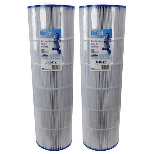 Unicel C-8417 175 Square Foot Media Replacement Pool Filter Cartridge with 202 Pleats, Compatible with Hayward Pool Products and Waterway (2 Pack)