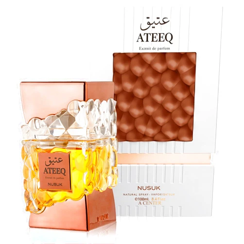 A CENTER Ateeq Cologne for Men | Warm Spicy Gourmand Eau de Parfum | 100ml Long Lasting Perfume with Citrus, Spice & Woody | Rich Seductive Scent Luxury Fragrance for Day and Night
