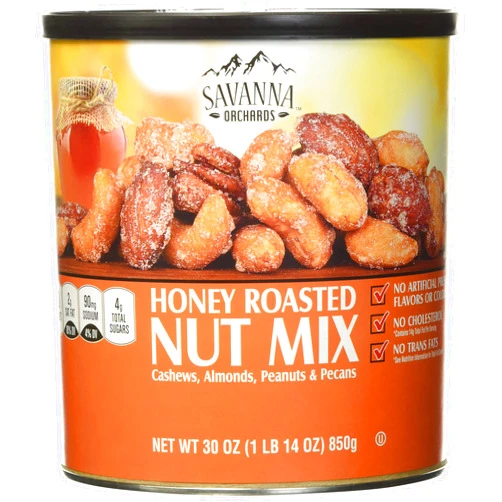 Savanna Orchards Gourmet Honey Roasted Nut Mix, 30 Oz (na)