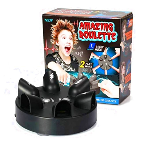 XIGUI Polygraph Electric Shock Game, Novel Truth Game, Party Game Analyzer, Gift for Adults & Kids, 6 Player Supported, Battery Powered