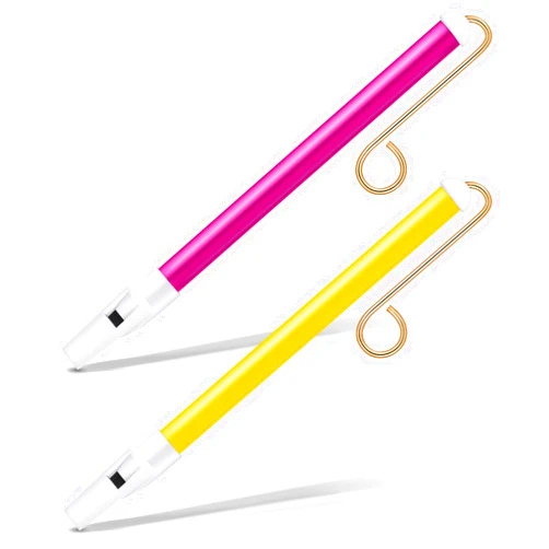 Boao 2 Pcs Slide Whistle Musical Instrument Sliding Whistle Slide Whistle for Parent-Games Party Favors, Yellow and Red