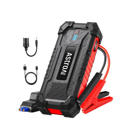 AstroAI S8 Ultra Battery Jumper Starter Portable, 4000A Car Jump Starter for Up to 10.0L Gas & 8.0L Diesel Engines, 88.8Wh Portable 12V Jump Box with USB Quick Charge and DC/Type C Port(Red)