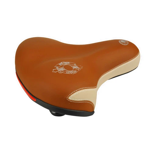 fischer Bicycle Saddle with Elastomers, Cappuchino