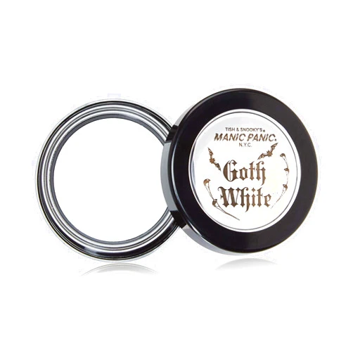 MANIC PANIC Goth White Cream to Powder Foundation - White Foundation for Goth Makeup, Cosplay & Halloween - Full Coverage & Matte Finish - Vegan & Cruelty-Free Cream Makeup